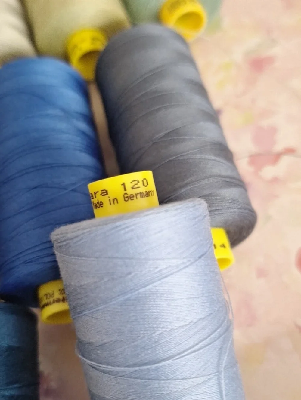 Gutermann Polyester Thread Set in Greens and Blues